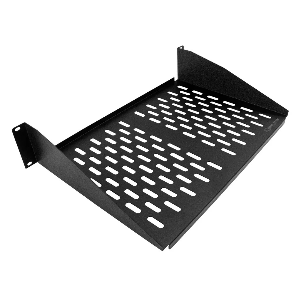 [020038] [B-19x12-2U-V] Onlink - Bandeja 19" Ventilada 19x12 [2U] para Montaje en Rack [Negro]