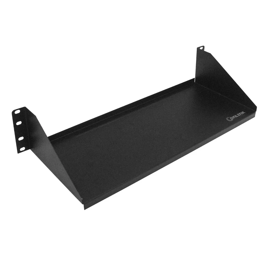 [020040] [B-19x7-2U-L] Onlink - Bandeja 19" Lisa 19x7 [2U] para Montaje en Rack [Negro]