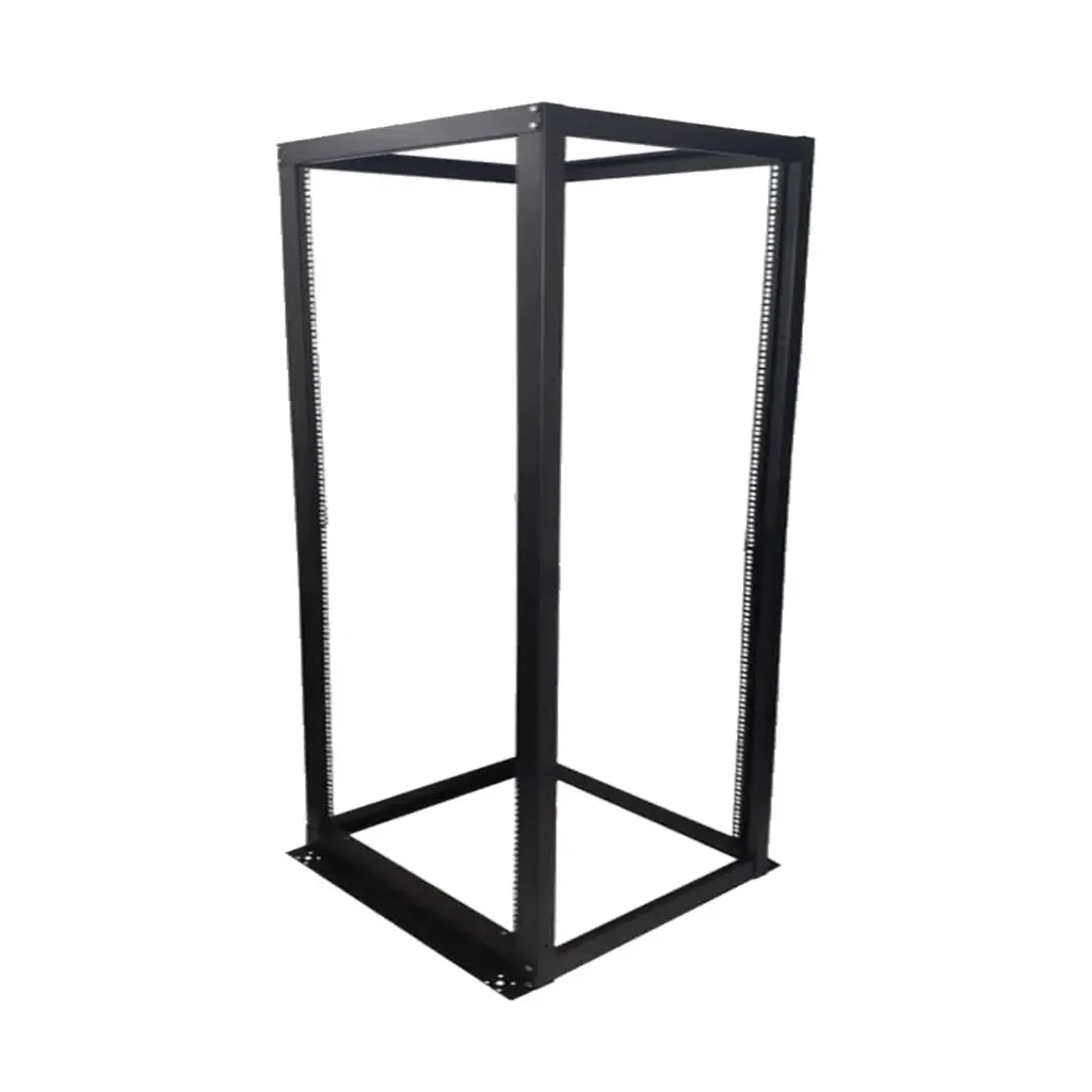 [020433] [R-22U-A4P] Onlink - Rack de Piso [22U] Abierto 4 Postes 1.10 Metros [Negro]