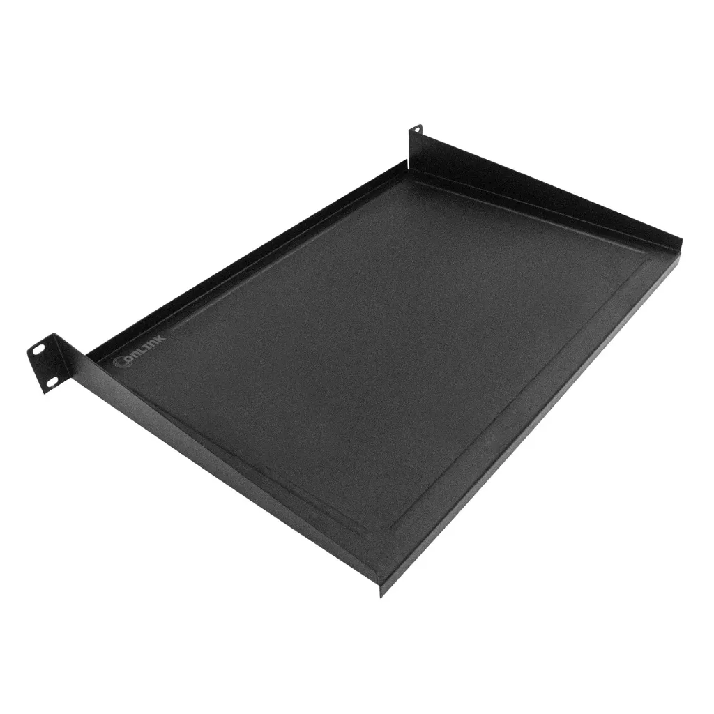 [020493] [B-19x12-1U-L] Onlink - Bandeja 19" Lisa 19x12 [1U] para Montaje en Rack [Negro]