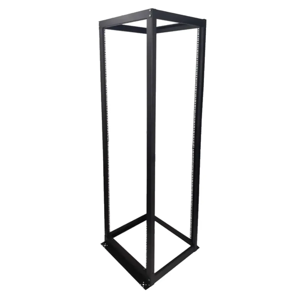 [R-42U-A4PE] Onlink - Rack de Piso [42U] Abierto Extensible 4 Postes 2.10 Metros [Negro]