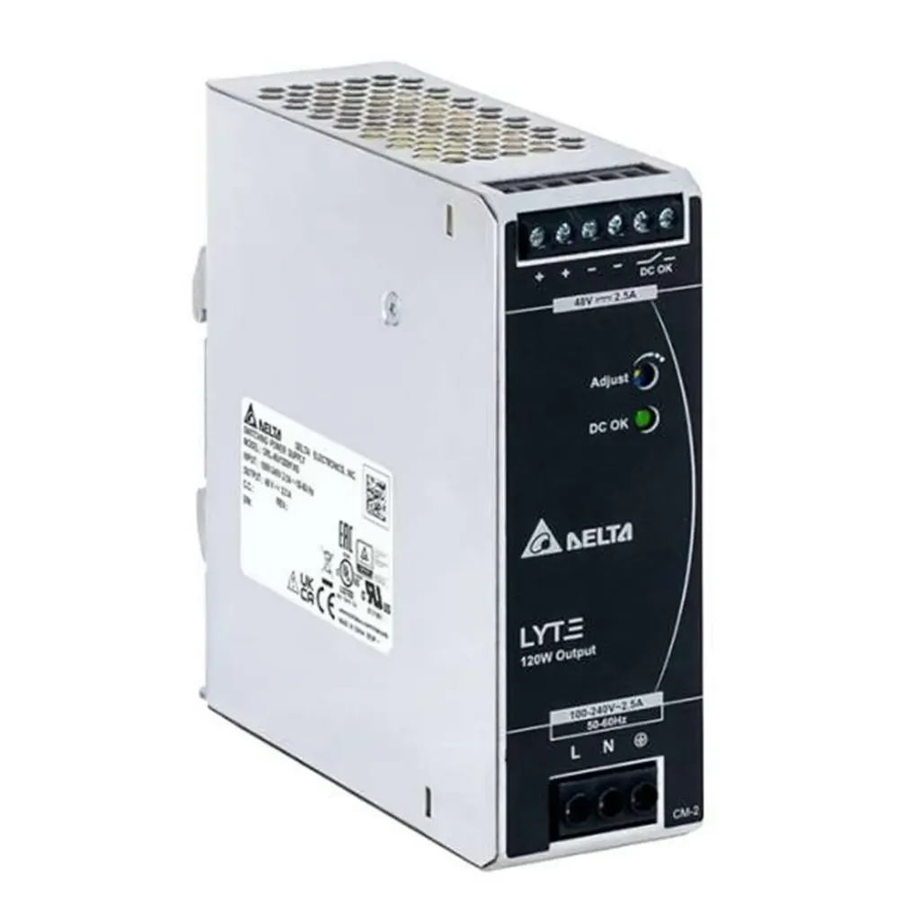 [021715] [DRL-48V120W1AA] Dahua - Fuente de Alimentación de 48 VDC 2.5 Amp Instalación Sobre Riel Din para Switch PFS4210-8GT-DP