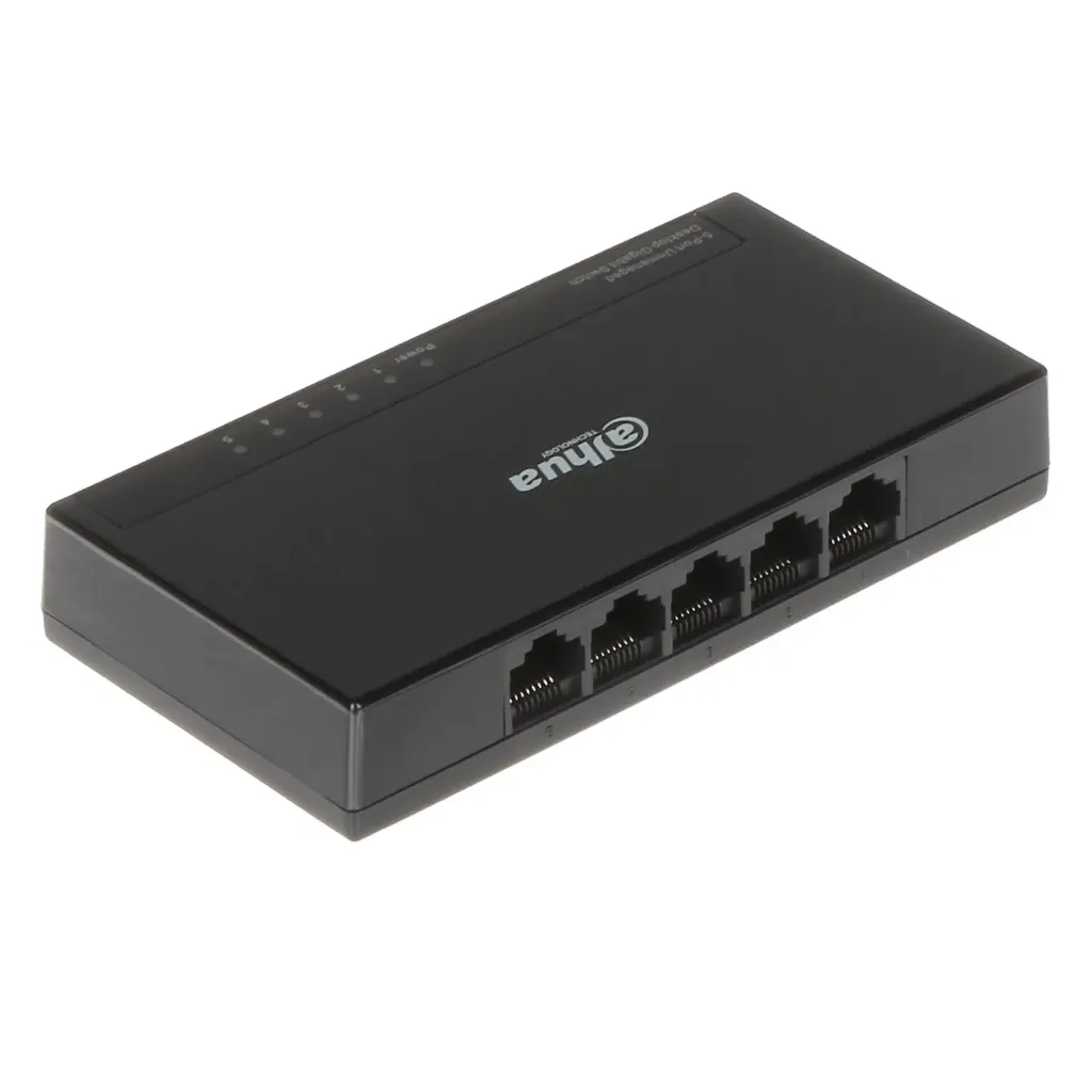 [021803] [DH-PFS3005-5GT-L] Dahua - Switch para Escritorio con 5 Puertos (Gigabit) Carcasa Plástica [No Administrable]