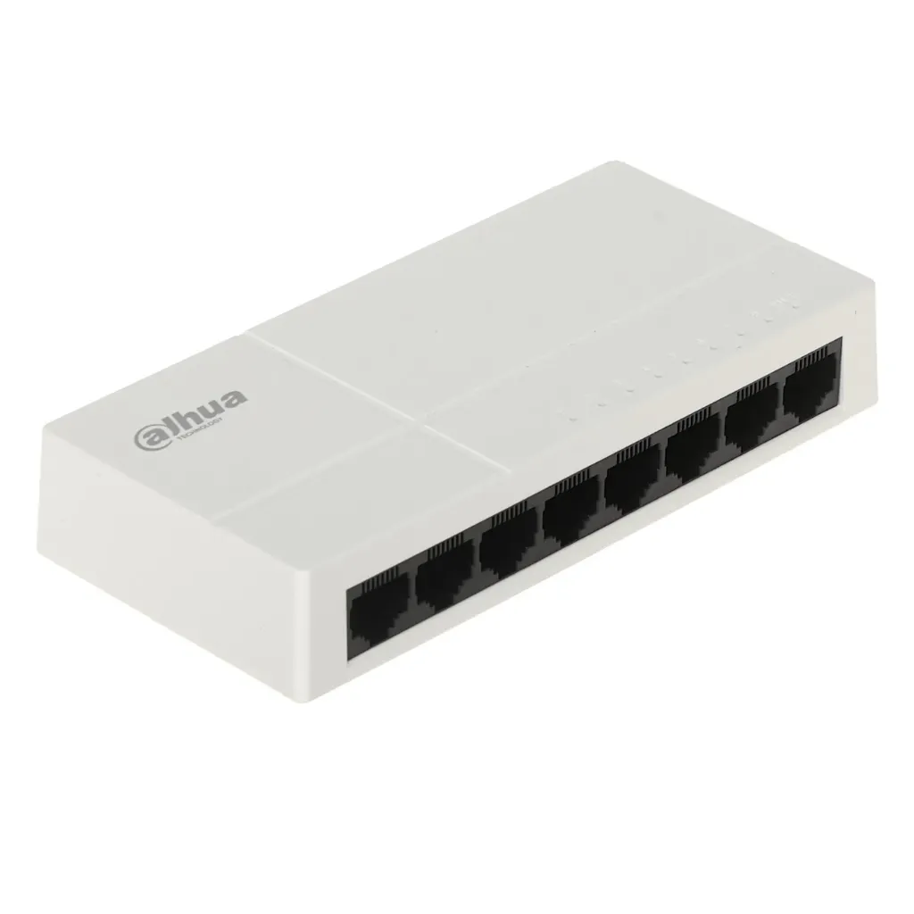 [DH-PFS3008-8GT-L] Dahua -Switch para Escritorio con 8 Puertos (Gigabit) Carcasa Plástica [No Administrable]