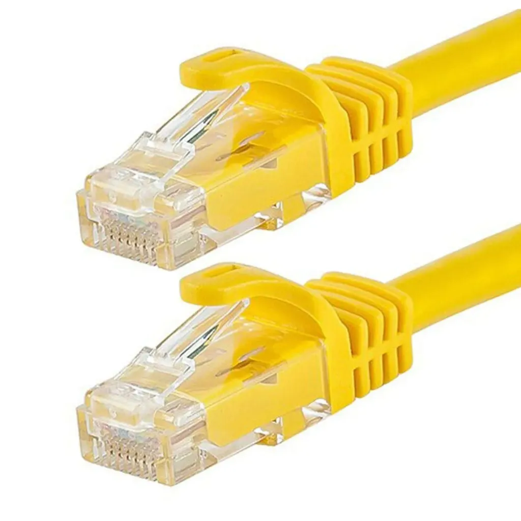 [021920] [DH-PFM972-6U-2-yellow] Dahua - Patch Cord Cable de Conexión UTP CAT6 (Categoria 6) RJ45 100% Cobre 24 AWG Amarillo [2 Metros]