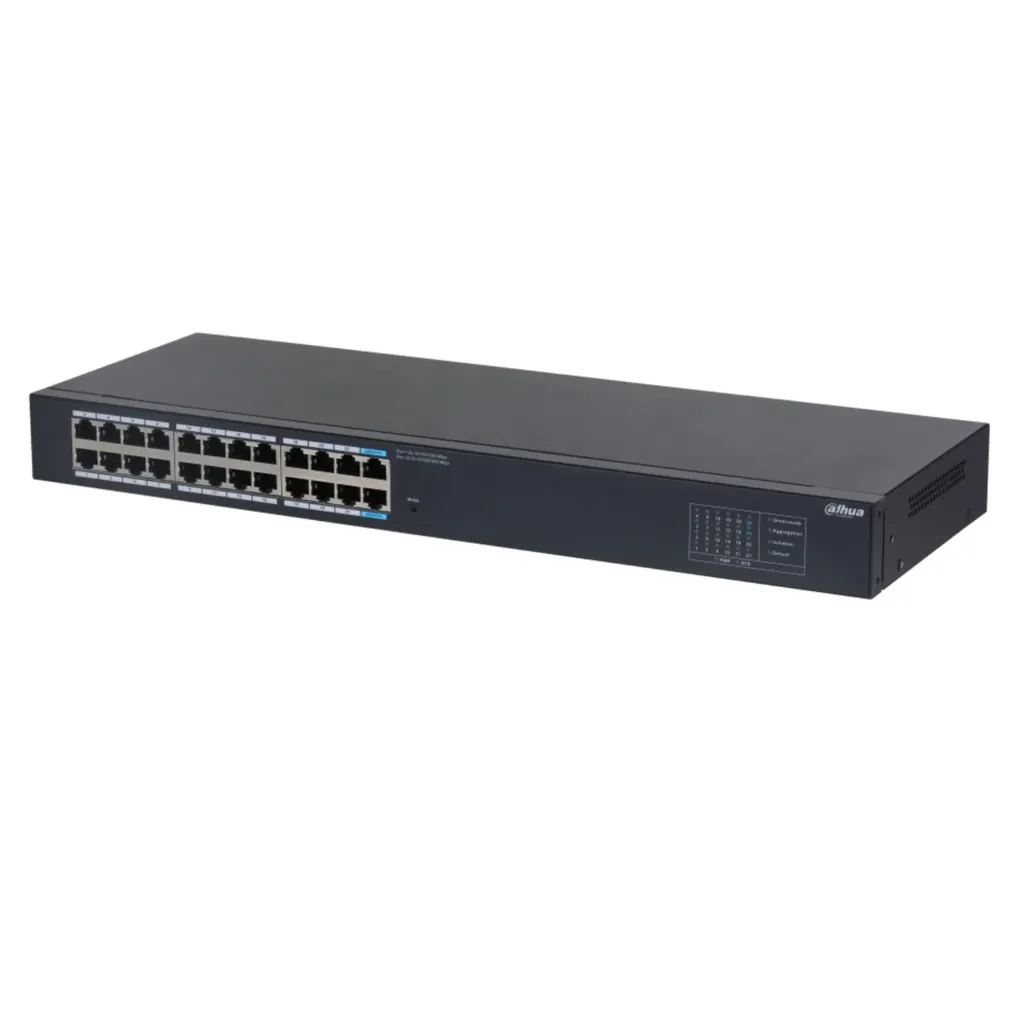 [DH-SG1024] Dahua - Switch para Montaje en Rack con 24 Puertos (Gigabit) Carcasa Metálica [No Administrable]