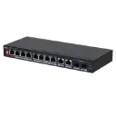 [DH-PFS3210-8GT2GF-96] Dahua - Switch PoE para Escritorio de 10 Puertos con 8 Puertos PoE (Gigabit) 2 Puertos Uplink (Gigabit) y 2 Puertos SFP (Gigabit) Carcasa Metálica Total PoE 96W [No Administrable]