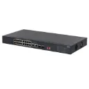 [DH-S3220-16GT-240] Dahua - Switch PoE para Montaje en Rack de 20 Puertos con 16 Puertos PoE (Gigabit) 2 Puertos Uplink (Gigabit) y 2 Puertos SFP (Gigabit) Carcasa Metálica Total PoE 240W [No Administrable]