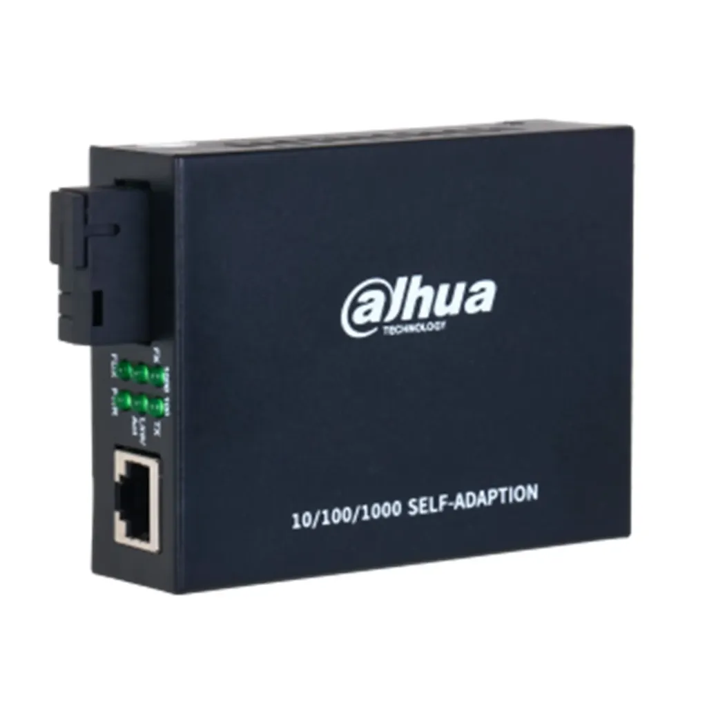 [DH-OTE100T-G] Dahua - Transceptor Óptico Ethernet con Distancia de hasta 20 kms (Velocidad del Puerto Ethernet 1 × 10/100/1000Base-T Velocidad del Puerto Óptico 1 × 1000Base-X)