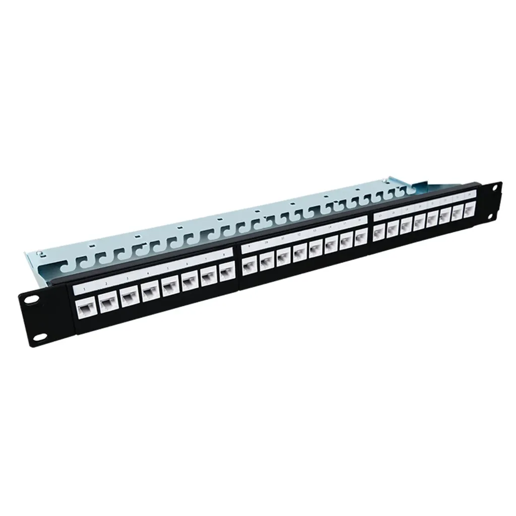 [DH-PFM3973M-5EU-24] Dahua - Patch Panel CAT5e (Categoria 5e) 24 Puertos 19" 1U (Admite Cables Sólidos o Trenzados de 22 a 26 AWG) Compatible con Configuraciones de Cableado T568A y T568B