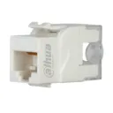 [DH-PFM3970-6U-white] Dahua - Conector Keystone Jack Coupler Sin Blindaje RJ45 CAT6 (Categoria 6) ANSI/TIA568.2-D Punch-Down (Blanco) [50 Unidades]