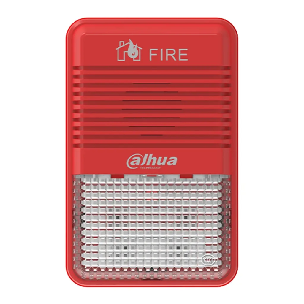 [040185] [DHI-HY-1500-CTXF] Dahua - Lampara Estroboscópica con Sirena Direccionable de 2 Hilos Sin Polaridad Volumen de 75 dB–115 dB DC24V [WisuAlarm]