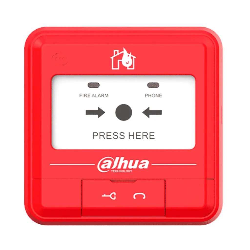 [040200] [DHI-HY-C121] Dahua - Estacion Manual de Alarma de Emergencia Convencional de 2 Hilos Sin Polaridad DC16V-DC28V [WisuAlarm]