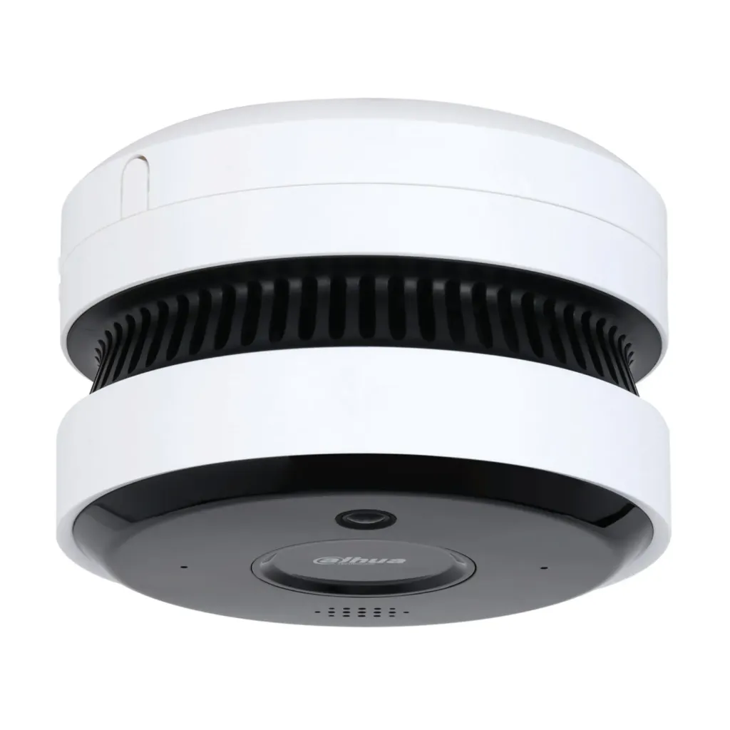 [040215] [DHI-HY-SAV849HAN-E] Dahua - Cámara IP [5MP] con IA para Detección de Incendio Detector Fotoelectrico Buzzer de 85 dB WDR Entrada y Salida de Alarma IR de 20 Metros PoE Microfono y Altavoz Ranura MicroSD [WisuAlarm]