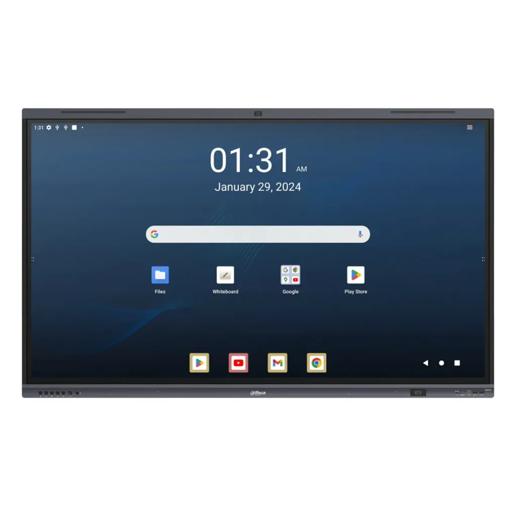 [DHI-LPH65-MC480-U] Dahua - Pantalla Interactiva Táctil 65" Android 13 Ultra HD 4K 3840×2160 de Cámara Web 8MP
