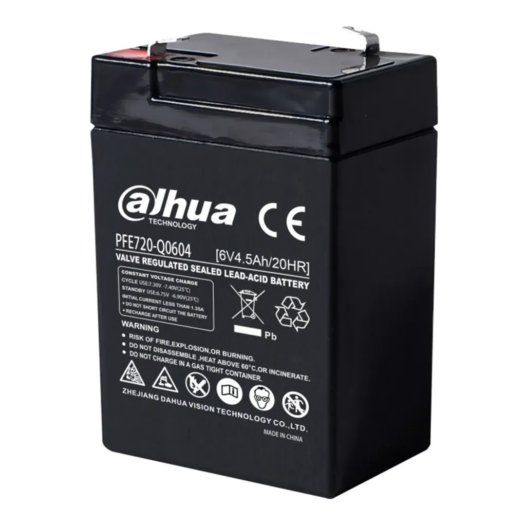 [061653] [PFE720-Q0604] Dahua - Batería Sellada Recargable 6V 4.5Ah AGM Libre de Mantenimiento