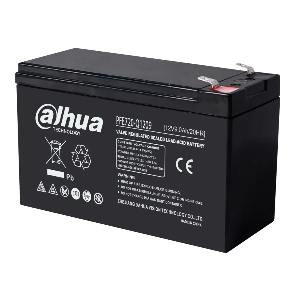[061656] [PFE720-Q1209] Dahua - Batería Sellada Recargable 12V 9Ah AGM Libre de Mantenimiento