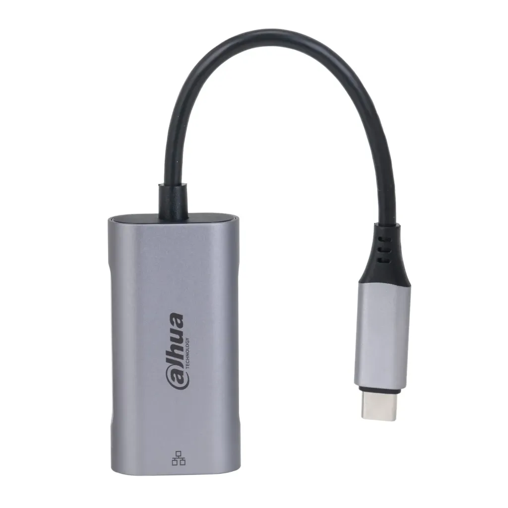 [061657] [DH-TC31] Dahua - Adaptador Convertidor USB 3.0 Tipo C a RJ45 Conexión Plug and Play Carcasa Metálica