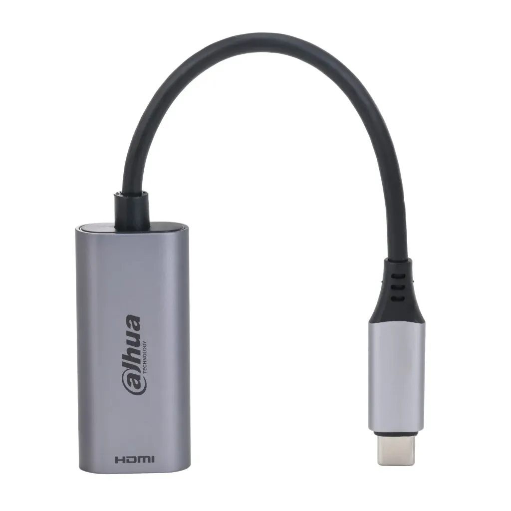 [061658] [DH-TC31H] Dahua - Adaptador Convertidor USB 3.1 Tipo C a HDMI 4K Conexión Plug and Play Carcasa Metálica