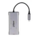 [DH-TC37] Dahua - Estación de Acoplamiento (7 en 1) USB 3.1 Tipo C a USB 3.0 + HDMI + SD/TF + PD Admite 3 puertos USB 3.0 Conexión Plug and Play Carcasa Metálica