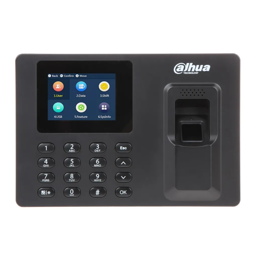 [090467] [DHI-ASA1222E-S] Dahua - Control de Asistencia con Pantalla de 2.4" (1.000 Usuarios 2.000 Huellas 1.000 Claves 100.000 registros) Comunicación TCP/IP Puerto USB para Interiores