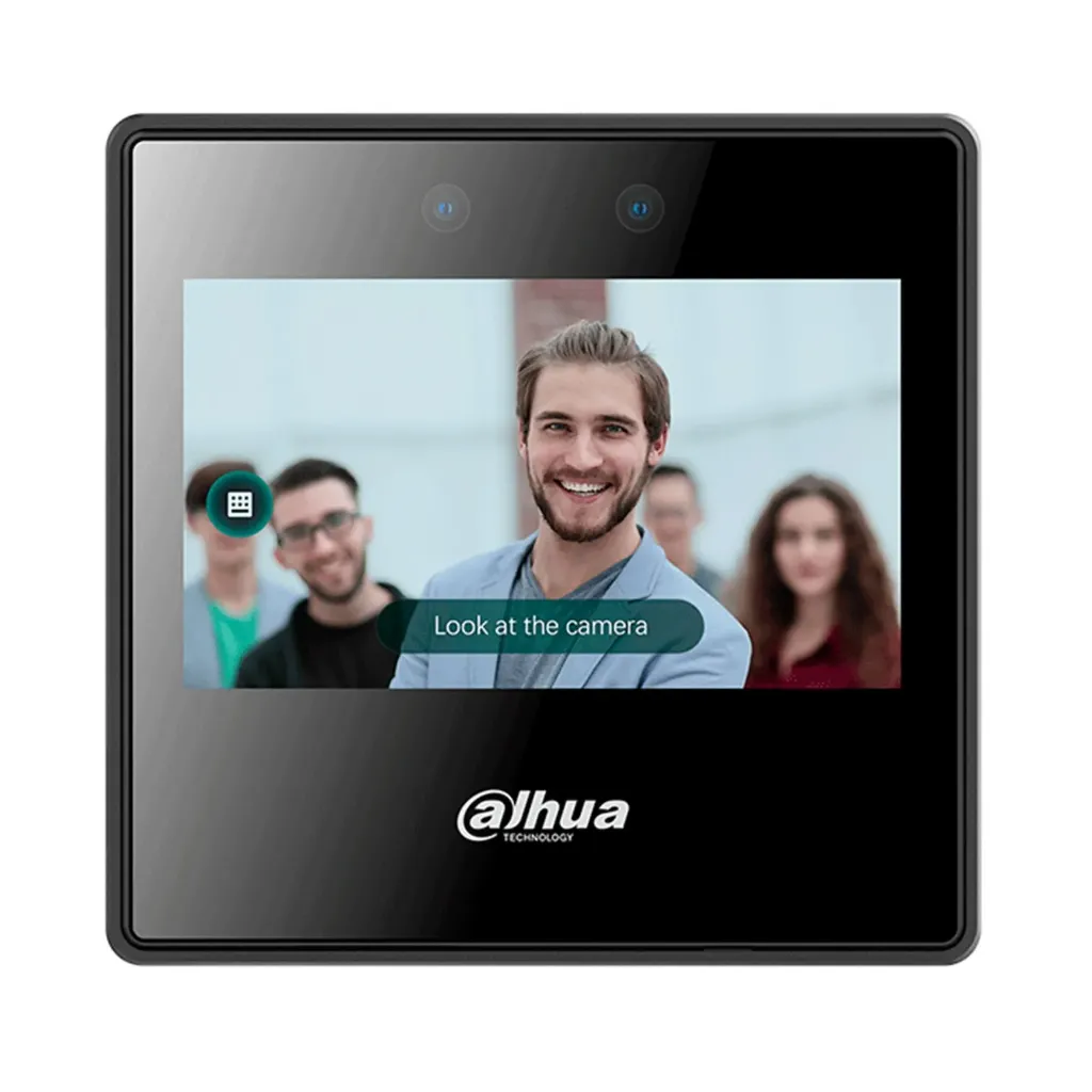 [090469] [DHI-ASA3223A-W] Dahua - Control de Asistencia con Pantalla Táctil de 4.3" con Reconocimiento Facial (2.000 Usuarios 2.000 Rostros 2.000 Claves 300.000 Registros) Comunicación TCP/IP Wi-Fi USB