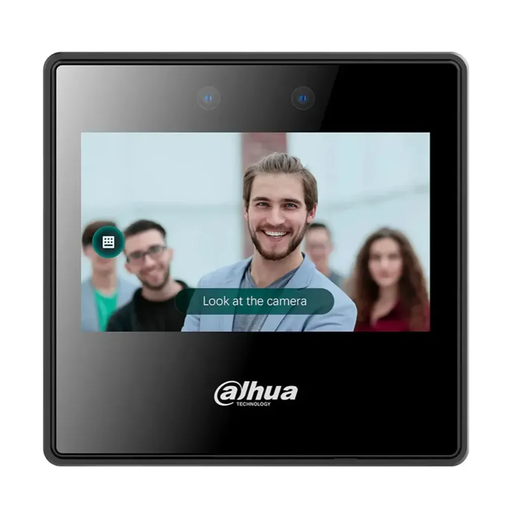 [090477] [DHI-ASI3223A] Dahua - Control de Acceso con Pantalla de 4.3" y Reconocimiento Facial (2.000 Usuarios 2.000 Rostros 2.000 Claves 300.000 Registros) Comunicación TCP/IP para Interiores [Serie FACT]