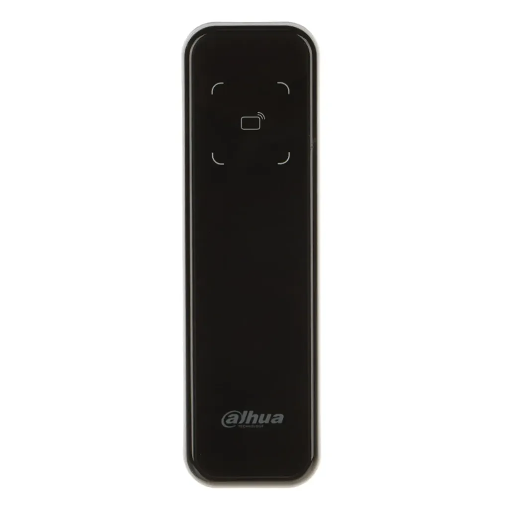 [090504] [DHI-ASR2200A-D] Dahua - Lector de Acceso de Reconocimiento de Tarjetas (ID) de Identificación Sin Contacto Comunicación RS-485 y Wiegand IP66 Uso en Interiores y Exteriores