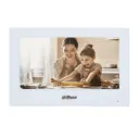 [DHI-VTH2621GW-WP] Dahua - Monitor [Blanco] para Videoportero IP y Wi-Fi Touch de 7" con Puerto PoE (Admite 9 Extensiones Villa 4 de Apartamento 1 Monitor Principal 2 Monitores de Extensión) Uso en Interiores