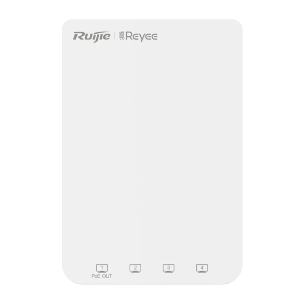 [021527] [RG-RAP1200(P)] Ruijie/Reyee - SMB Punto de Acceso Wi-Fi5 1 Puerto PoE Out hasta 1.7 Gbps Doble Banda 802.11ac MU-MIMO 2x2