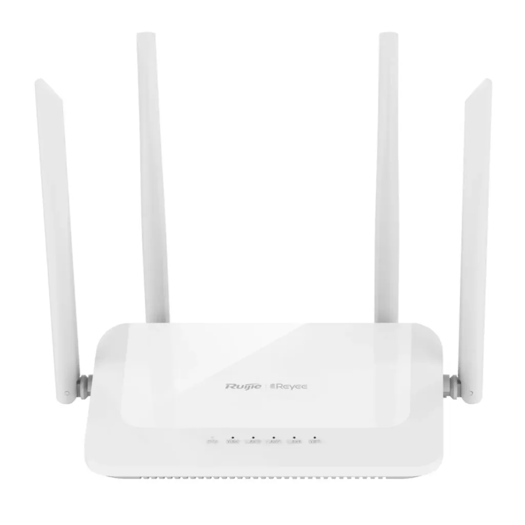 [021544] [RG-EW1200] Ruijie/Reyee - HOME Router Wi-Fi5 Doble Banda 1 Puerto Wan 10/100 y 3 Puertos Lan 10/100 Hasta 1,200 Mbps Repeater, AP, WISP