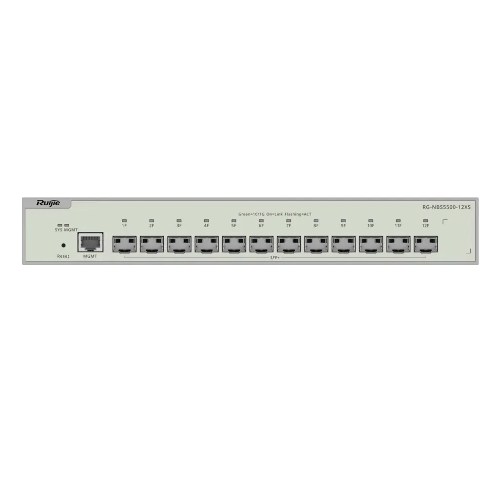 [021659] [RG-NBS5500-12XS] Ruijie/Reyee - SME Switch Administrable L3 12 Puertos SFP+ 10G y un Puerto MGMT