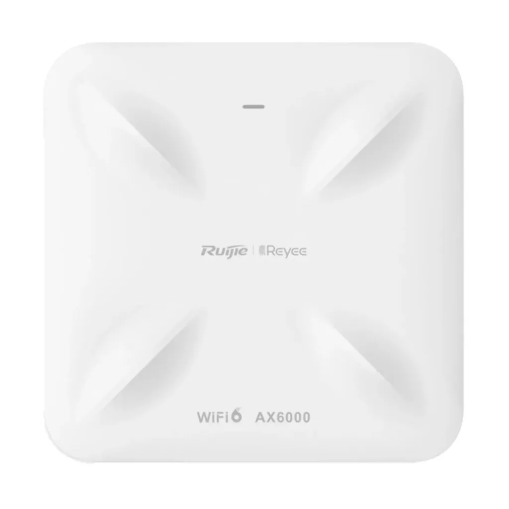 [021660] [RG-RAP2260(H)] Ruijie/Reyee - SME Punto de Acceso Mesh Wi-Fi 6 con Doble Puerto Multi-gigabit 2.5G Interior en Techo hasta 5.9 Gbps Doble Banda 802.11 AX6000 MU-MIMO 4x4