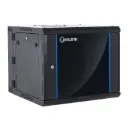 [WMG6506-550-BLACK] Onlink - Rack de Pared [6U] Cerrado Abatible 600x550x368mm con 3 Cerraduras y Puerta de Vidrio [Negro]