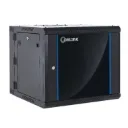 [WMG6509-550] Onlink - Rack de Pared [9U] Cerrado Abatible 600x550x501mm con 3 Cerraduras y Puerta de Vidrio [Negro]