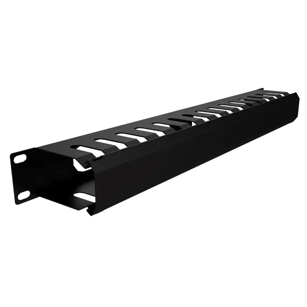 [020471] [OHM1U] Onlink - Organizador de Cables Horizontal 1U 19" Metalico con Tornillos y Tuercas
