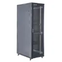 [A36842-MDM/600x800-BLACK] Onlink - Rack de Piso [42U] Cerrado 600x800x2054mm con Puerta Frontal de Malla y Doble Puerta Trasera de Malla [Negro]