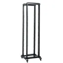 [OR4-42-BLACK] Onlink - Rack de Piso Abierto con Ruedas 42U 150Kg 4 Postes 600x2053mm