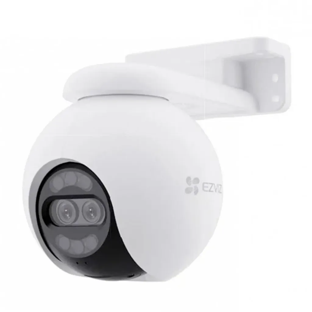 [010844] [CS-H80x-R100-8G82WKFL] Ezviz - Cámara Domo PT Ip Wi-Fi Inalámbrica HD Doble Lente [8MP] + [2MP] Rotatoria Exterior/Interior [Serie H]