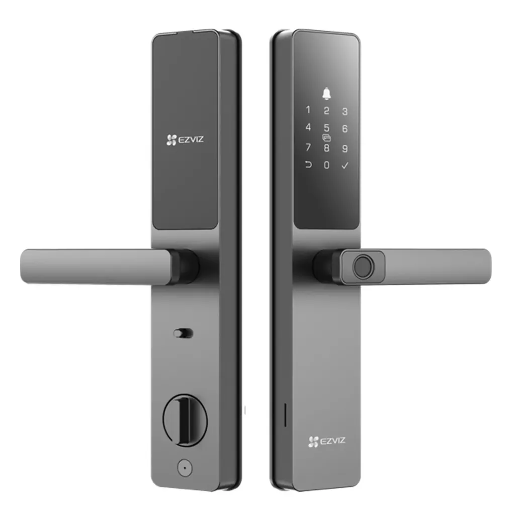 [CS-DL05-R100-WBCP-GR(M)] Ezviz - Cerradura de Cerrojo Inteligente con Conectividad Wi-Fi Directa de Alta Gama Diseñada para Hogares y Oficinas hasta 6 Formas Diferentes de Abrir