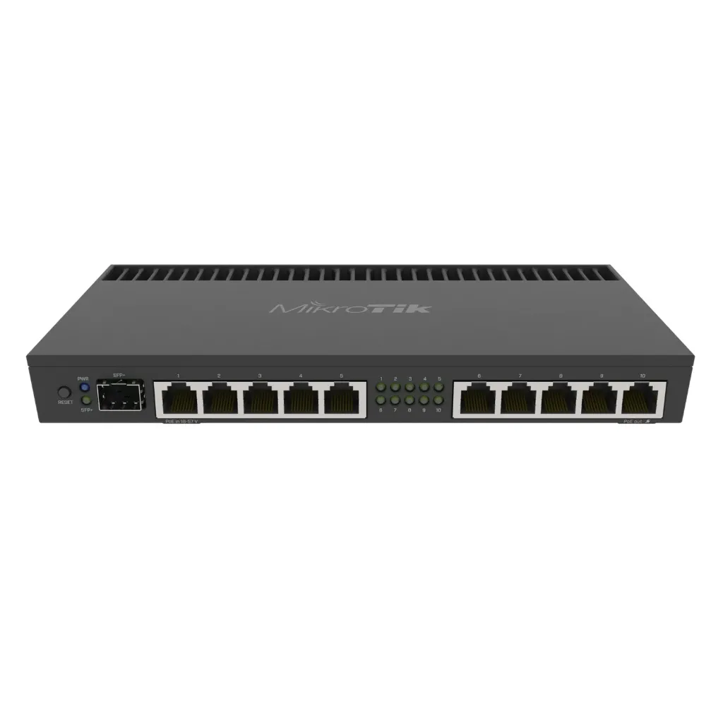 [021255] [RB4011iGS+RM] Mikrotik - RouterBoard CPU 4 Núcleos 10 Puertos Gigabit Ethernet 1 Puerto SFP+