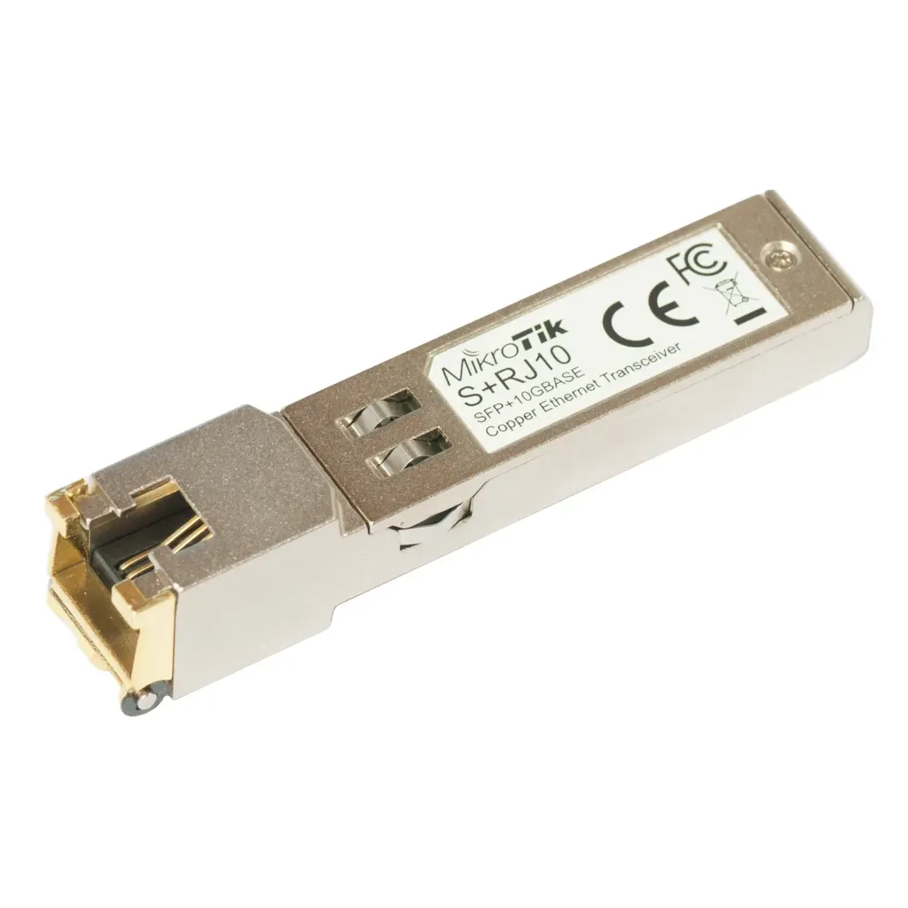[021272] [S+RJ10] Mikrotik - RJ45 SFP+ 10/100/1000M/2.5G/5G/10G Módulo de Cobre