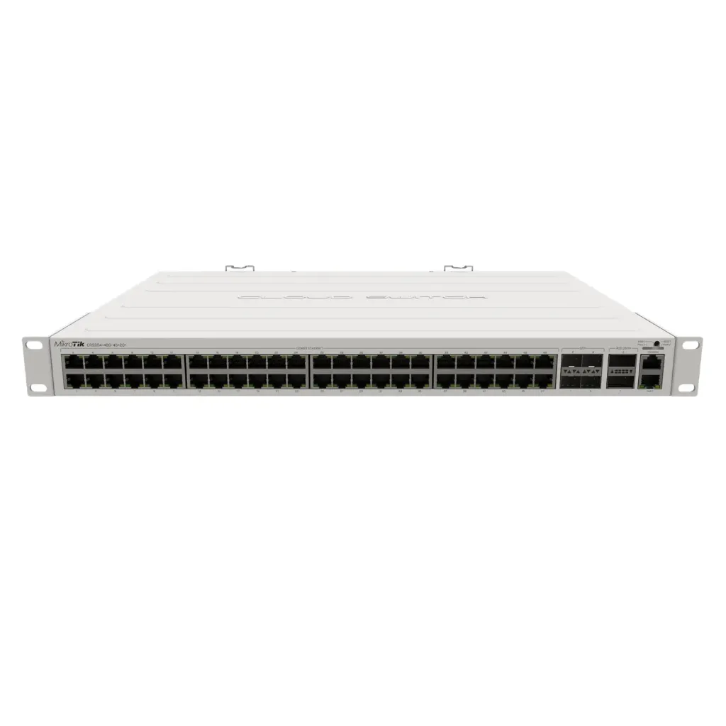 [021283] [CRS354-48G-4S+2Q+RM] Mikrotik - Cloud Router Switch 48 Puertos Gigabit Ethernet 4 Puertos SFP+ 10G 2 Puertos QSFP+ 40G Montaje en Rack