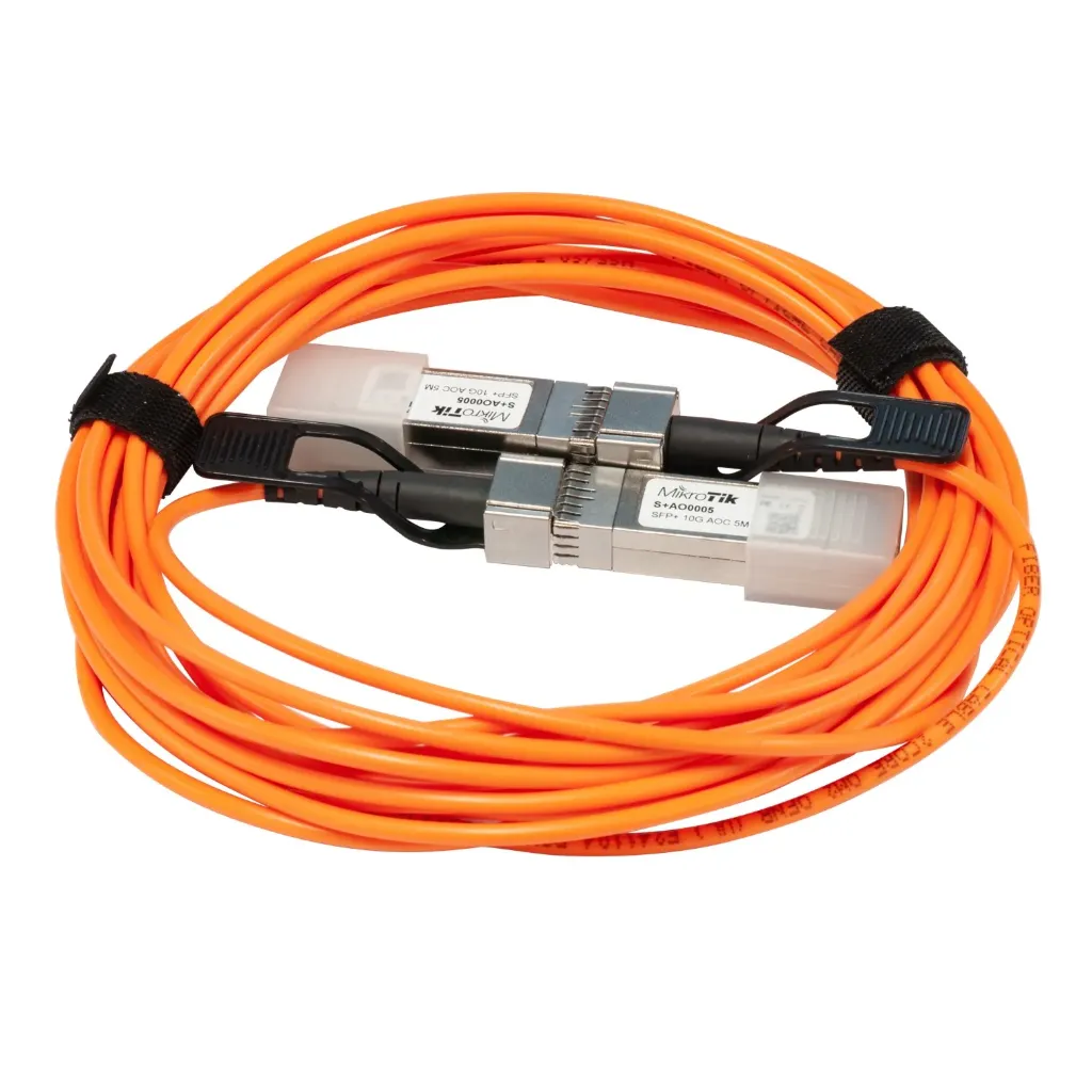 [021290] [S+AO0005] Mikrotik - Cable de Conexión Directa SFP+ Active Optics 5 mts