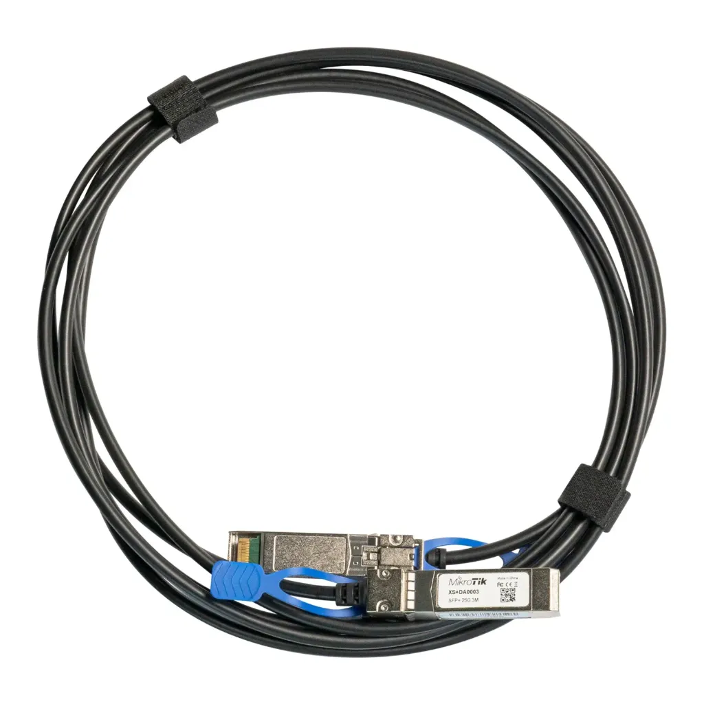 [021296] [XS+DA0003] Mikrotik - Cable de Conexión Directa SFP/SFP+/SFP28 1G/10G/25G 3M