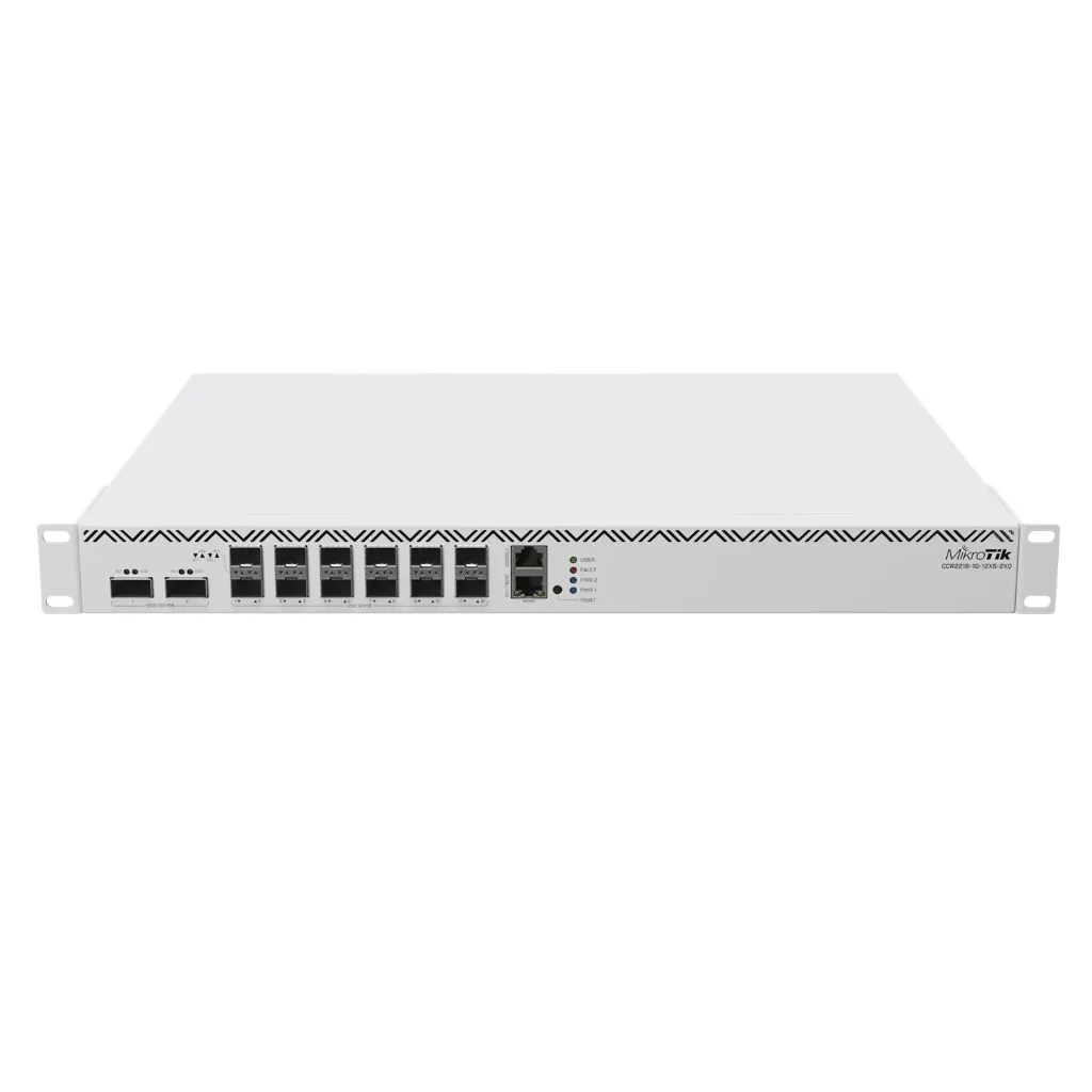 [021308] [CCR2216-1G-12XS-2XQ] Mikrotik - Cloud Core Router CPU 16 Core 12 SFP28 25 Gbps 2 QSFP28 100 Gbps RouterOS L6