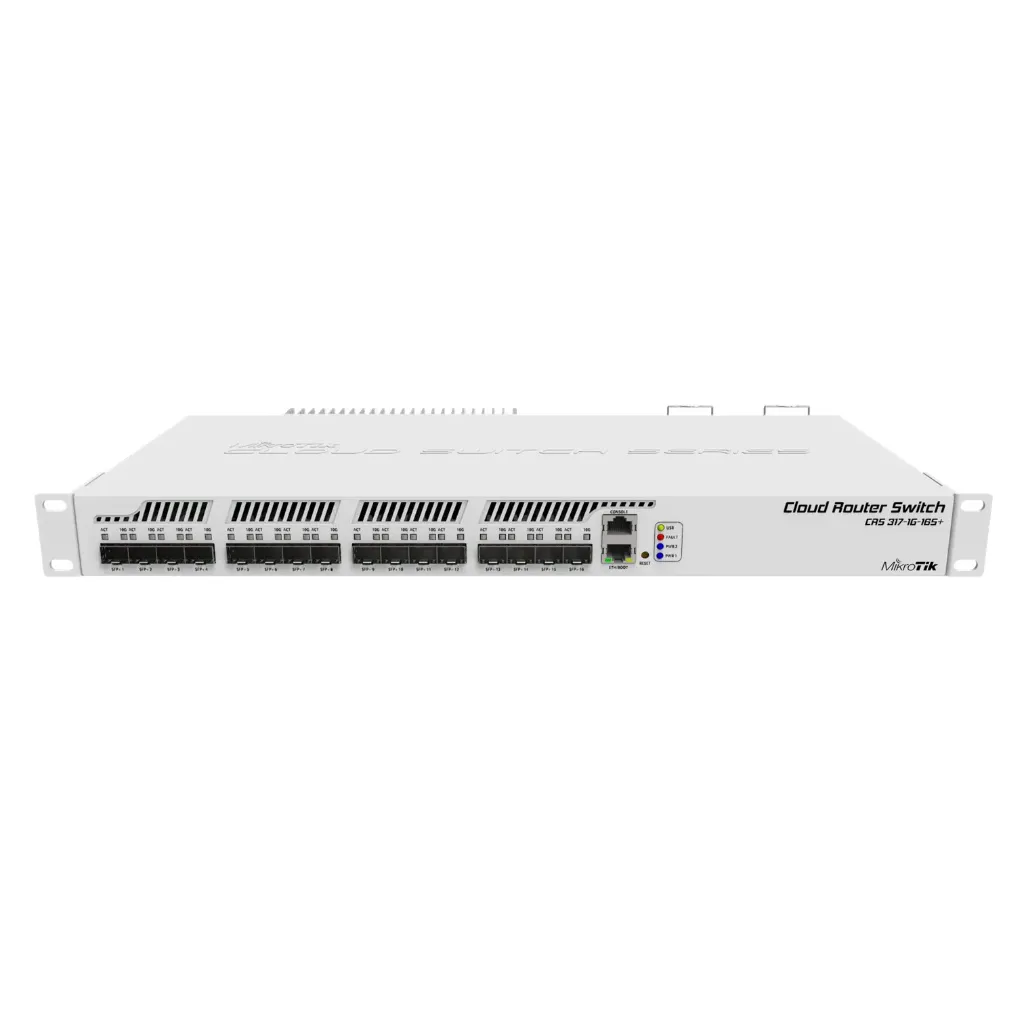 [021309] [CRS317-1G-16S+RM] Mikrotik - Cloud Router Switch CRS317-1G-16S+RM 16 Puertos SFP+ 1 Puerto Gigabit Ethernet