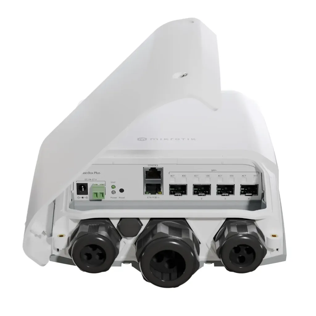 [021318] [CRS305-1G-4S+OUT] Mikrotik - FiberBox Plus Switch 4 Puertos SFP+ 10 Gbps para Exterior