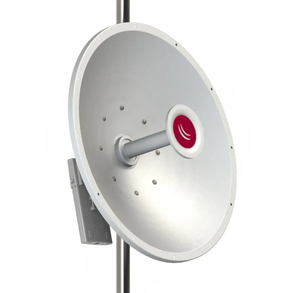 [021576] [MTAD-5G-30D3-4STD] Mikrotik - (mANT30 PA) Antena Direccional 4.7 - 5.8 GHz 30dBi de Ganancia Conector SMA Hembra con Montaje de Alineación de Precisión