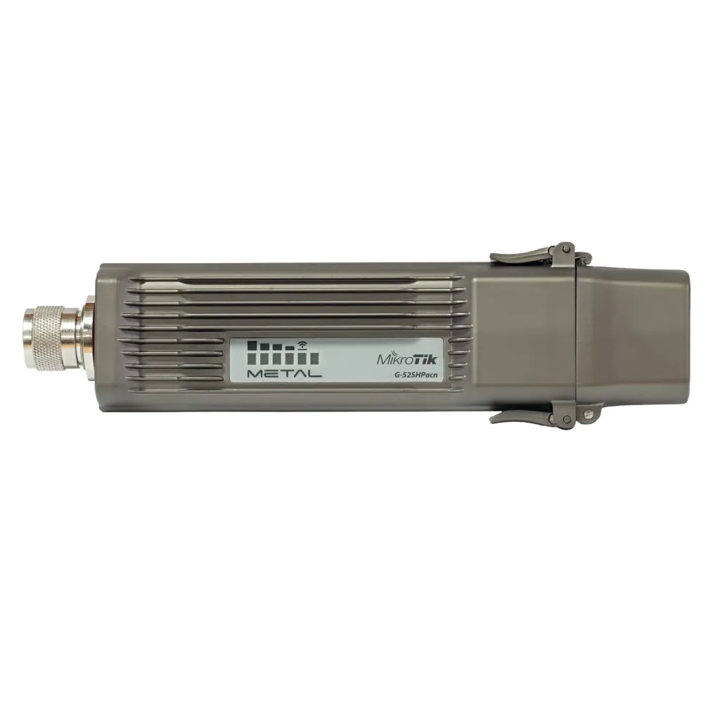 [021577] [RBMetalG-52SHPacn] Mikrotik - (Metal 52 ac) Punto de Acceso Doble Banda 802.11 a/b/g/n/a hasta 1260mW de Potencia con Carcasa Metálica para Inmunidad al Ruido